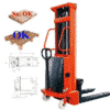 xe nâng bán tự động